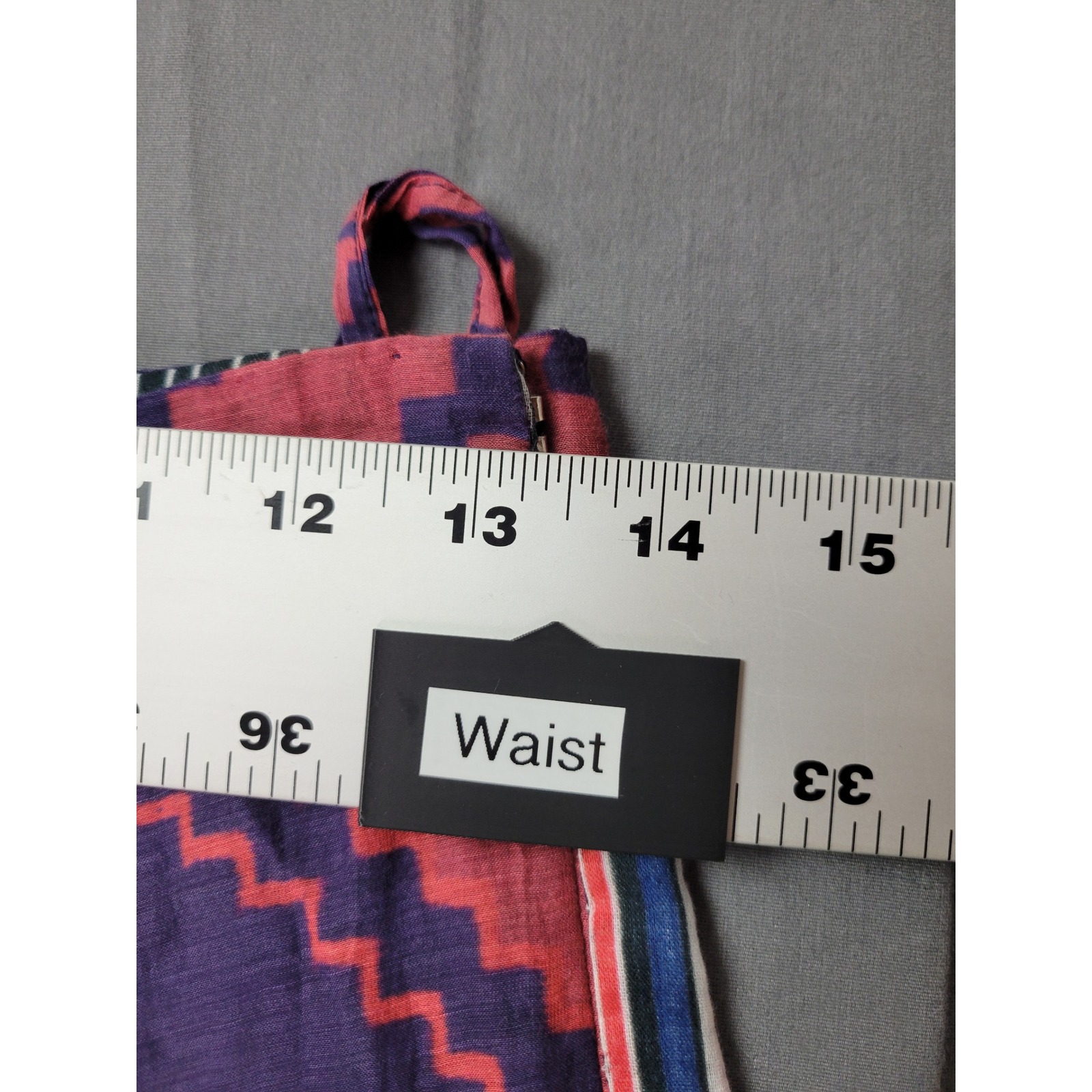 Saaksha & Kinni Red Purple Chevron Wide Leg Pants Side Stripe Size S Nwt — image 7 of 8